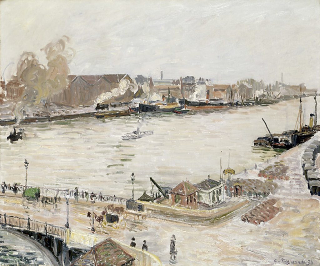 La Seine à Rouen, pont Boieldieu, 1896