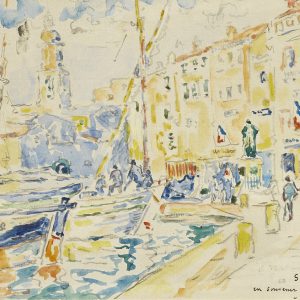 Paul Signac, Le quai Suffren, Saint Tropez, 1904