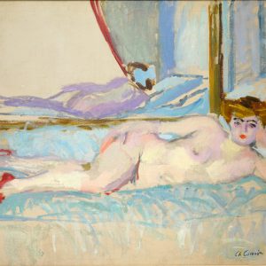 La blonde au miroir II (pantoufles rouge), 1904